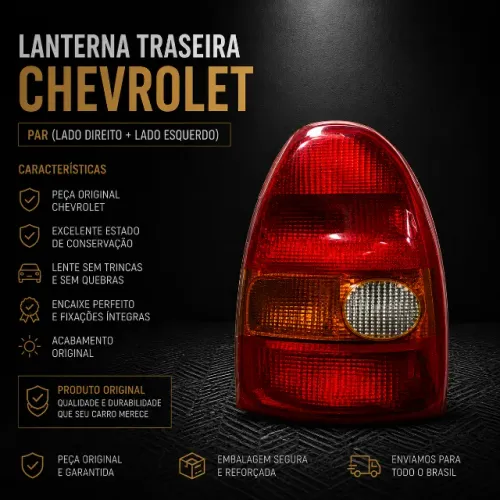 Par Lanterna Traseira Chevrolet Original