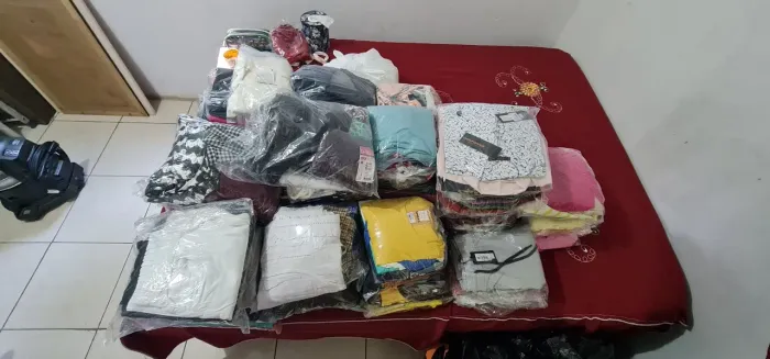 Lote de roupas novas feminina e masculina