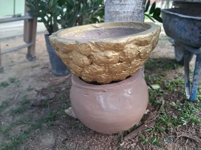 Vasos de cimento para plantas