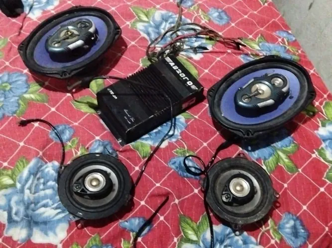 Kit de auto falante e módulo para carro