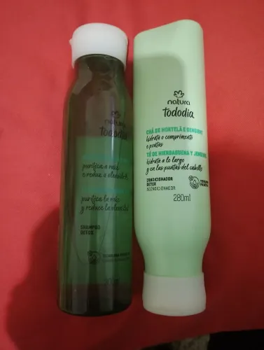 Shampoo e condicionador natura