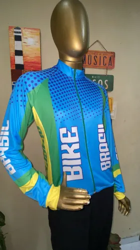 Camisa ciclismo manga longa