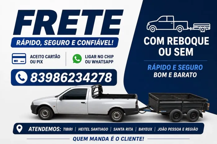 Frete Tibiri Marcos Moura hetel Santiago santa Rita Bayeux