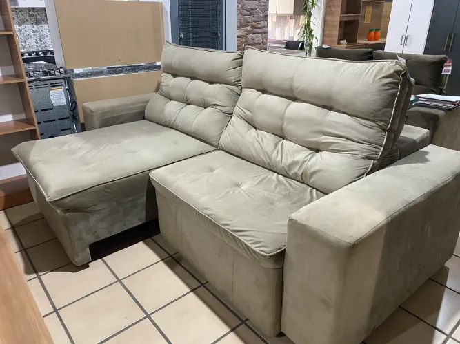 Sofá retrátil e reclinável 2,50M 