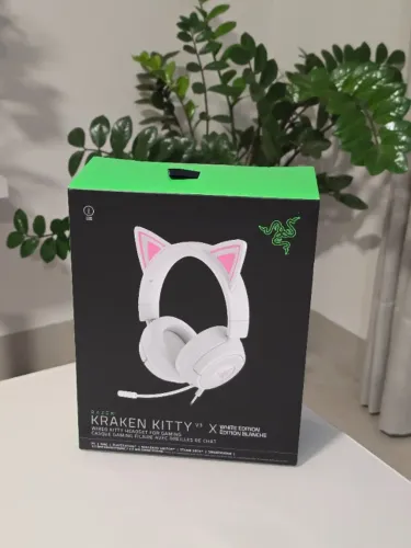 Fones de ouvido Razer Kraken Kitty V3 X Gamer Branco