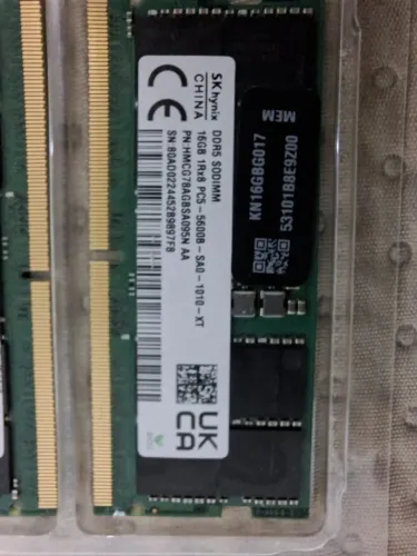 Memória Ram Para Notebook Sk Hynix Ddr5 32gb 5600mt/s (Usado)