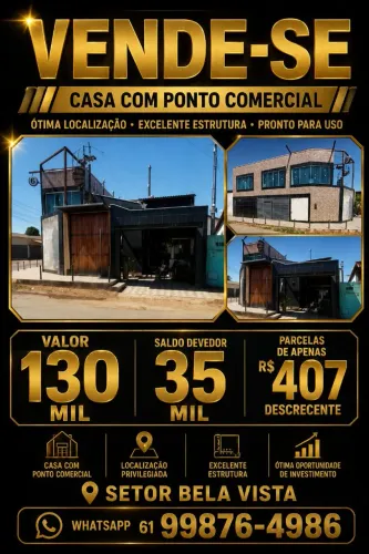 Casa com ponto comercial