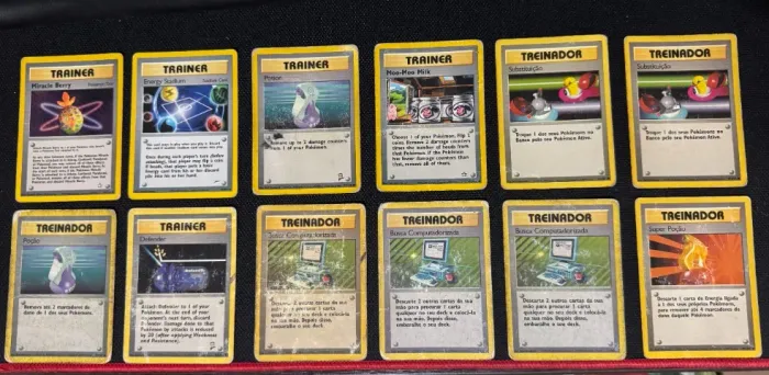 20 Cartas Pokémon TCG Antigas