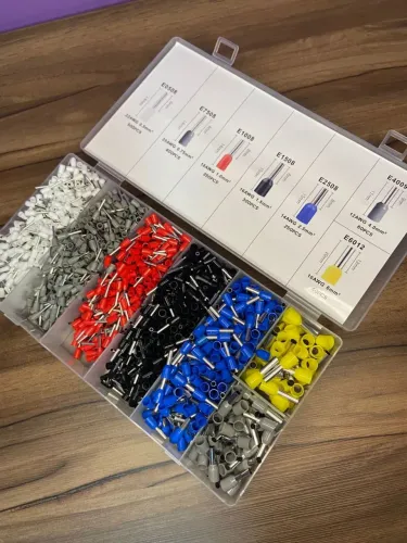 Kit 1900 Terminais Ilhós Tubular 0,25mm2 A 10mm2 Com Estojo - Bom-5521 BomVink