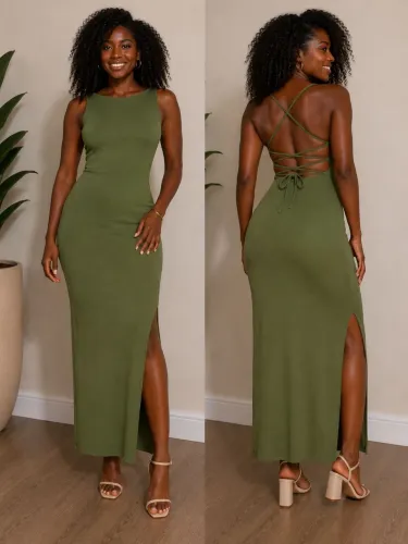 Vestuário Feminino - Vestido Ribaninha