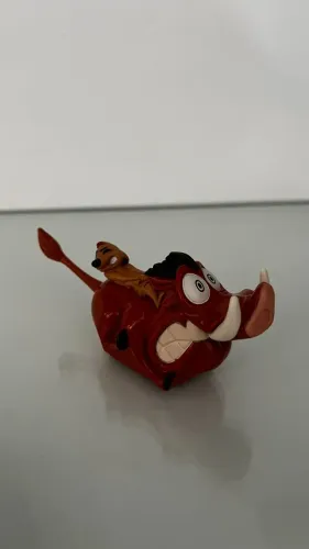 Boneco Timão e Pumba Burger King Vintage - Coleção Rei Leão Disney