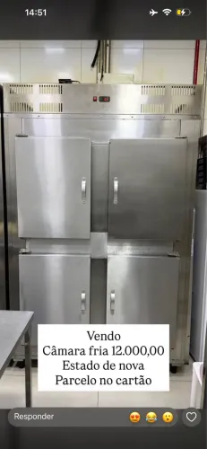 Camara fria e balcão refrigerado