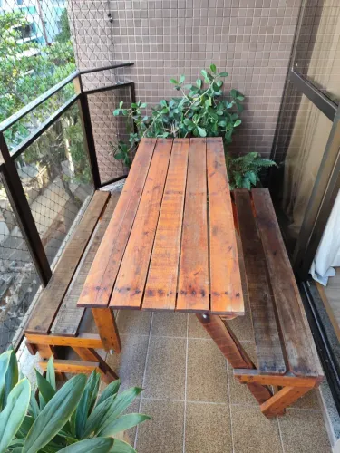Mesa e Namoradeira- 2 em 1 Mesa para Jardim/ Varanda