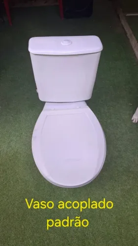 Vaso acoplado branco