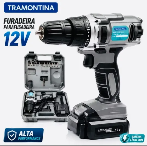 Parafusadora furadeira Tramontina 12V