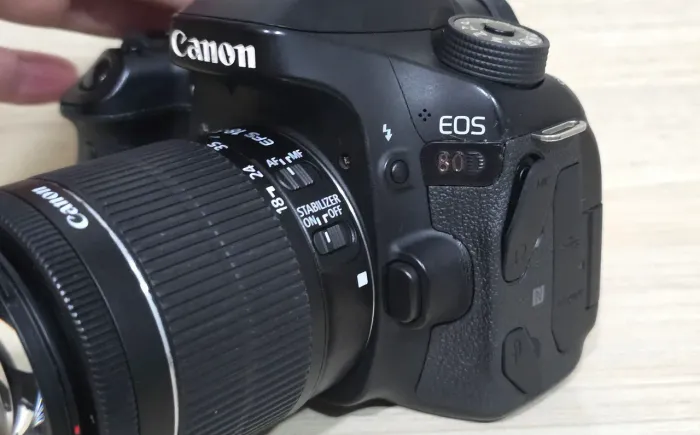 CANON 80D + LENTE 18-55MM STM + CARTAO 128GB