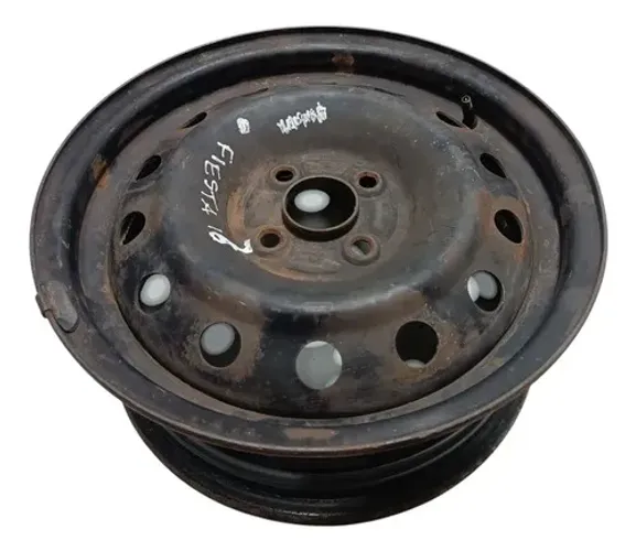 Roda Ferro Ford Fiesta Focus Ecosport Aro 15 2019 2020 2021  Preto