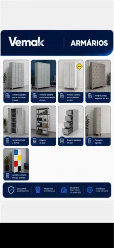 Armário vestiário 4 portas pequenas novo c pitao 585,00