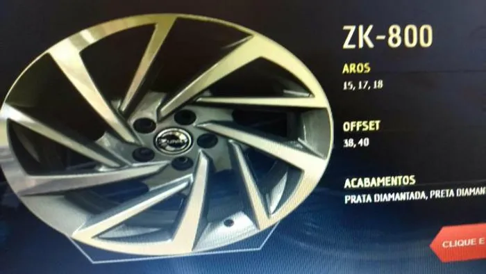 Roda aro 15 VW Virtus Grafite com diamantado Jogo Novo