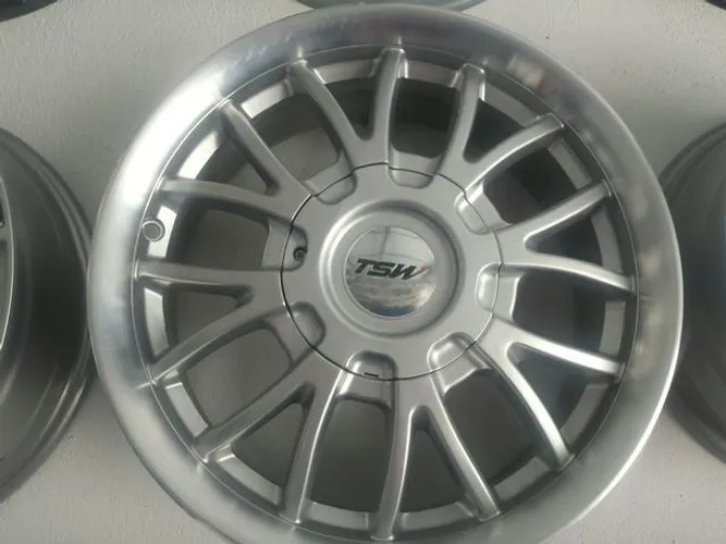Roda aro 15 TSW kyalami Tala 7 Prata com borda Peugeot 207 4X108 jogo