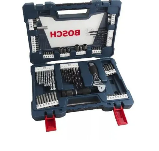 Jogo Kit De Ferramentas Broca Titânio V-line 83 Pçs Bosch Nf