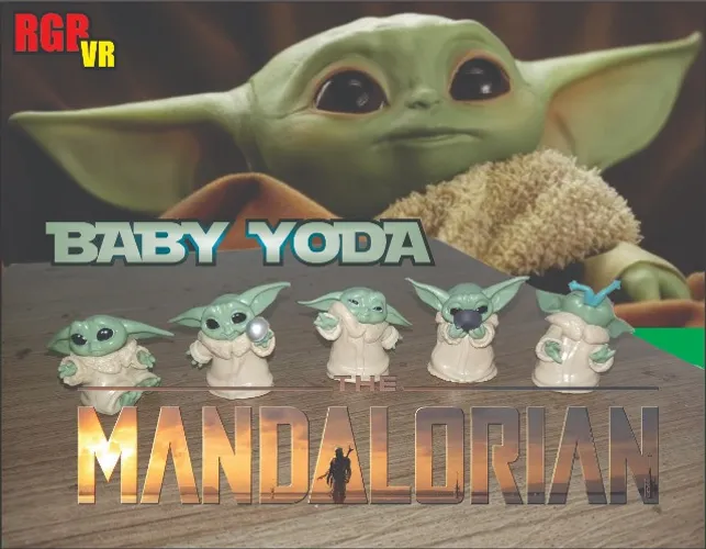 Baby Yoda Miniatura (Grogu) / The Mandalorian / Star Wars ( Venda por Unidade)