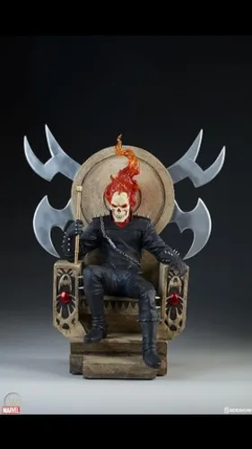 Ghost Rider on Throne Comiquette Sideshow 