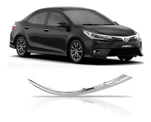 Friso Cromado Farol Toyota Corolla 2018 2019 Direito
