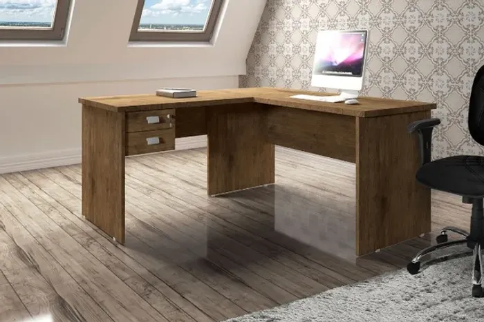 Mesa / Escrivaninha de Canto Para Escritório! Frete + Montagem Grátis