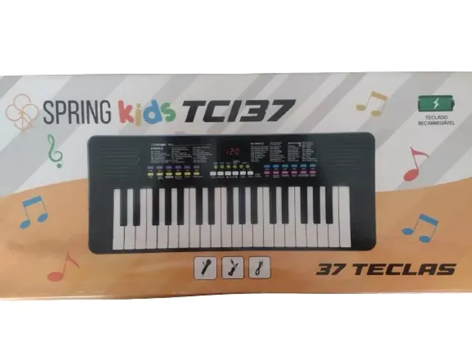 Teclado Musical Infatil Spring 37 teclas