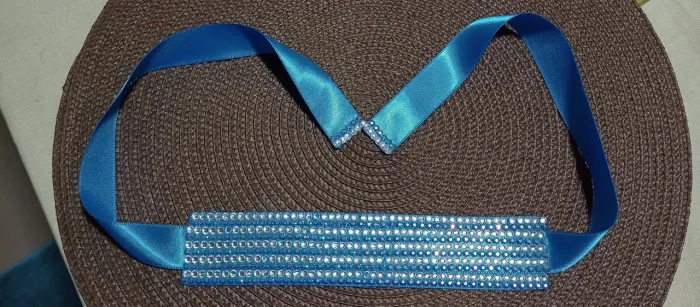 Porta coque Strass Azul