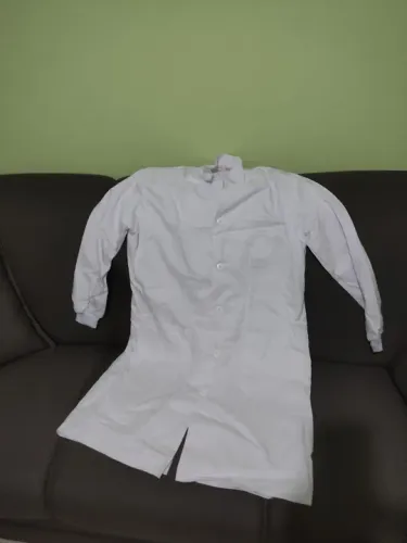 Jaleco para Laboratório Química Manga Longa com punho Algodão M Masculino 