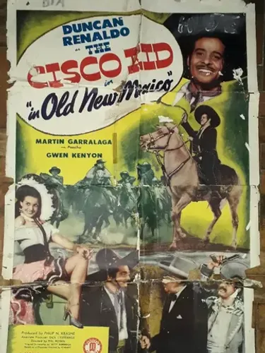 Cartaz original Faroeste anos 40 Cisco Kid