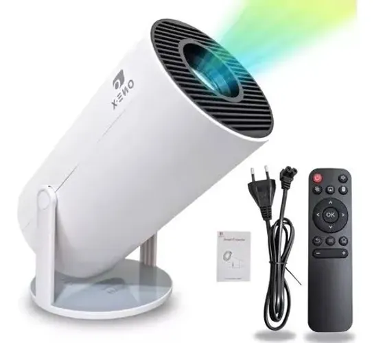 (NOVO) Mini Projetor Android HD Wifi 5g 8.000 lúmens Bluetooth Smart Tv Portátil PRO-9101