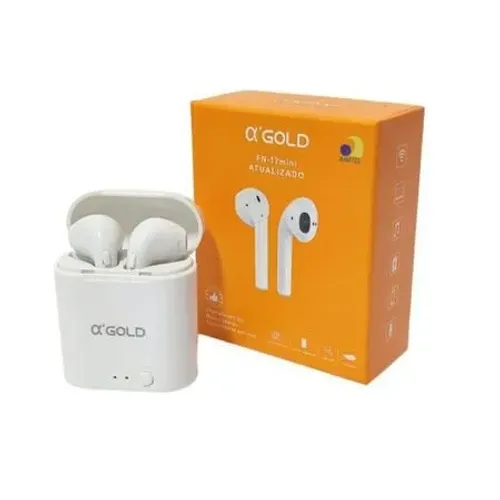 Fone De Ouvido Bluetooth V5.0 + Edr Fn-17Mini - AGold até 2h de Bateria