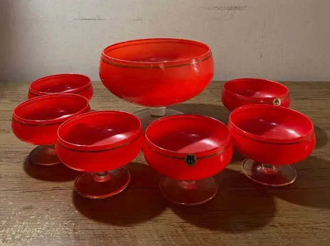 Conjunto para sobremesa - Cristais Cambé (7 peças)