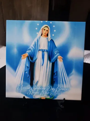 Azulejo Personalizado cerâmica com imagem católico 