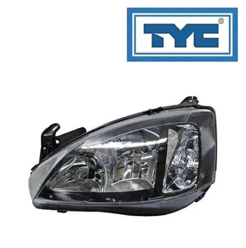 Farol Principal  Chevrolet Corsa Maxx/Montana Masc. Negra Lente Lisa Tyc 2002/2010