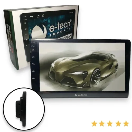Multimídia 9 Polegadas Andoid e Carplay E-Tech Premium Plus