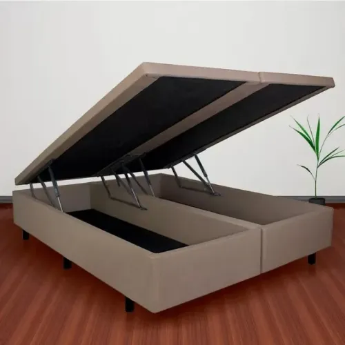 Base Box Casal Queen Bipartido Base Blindada. Produto Novo Direto de Fábrica P/Sua Casa.