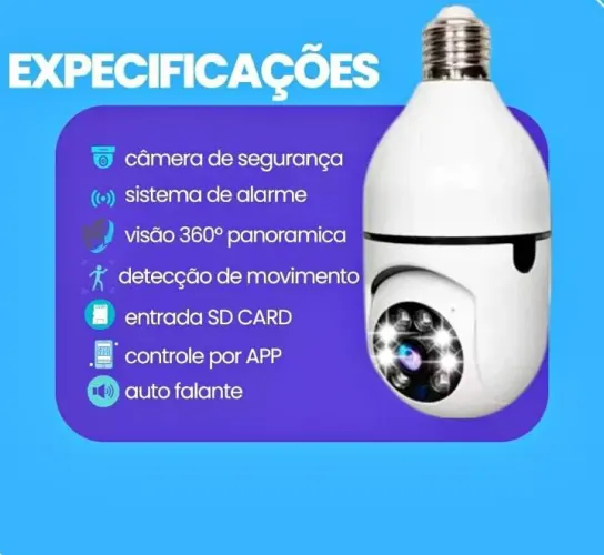 Câmera de Segurança Wi-Fi - Câmeras Novas - Pronta para Instalar