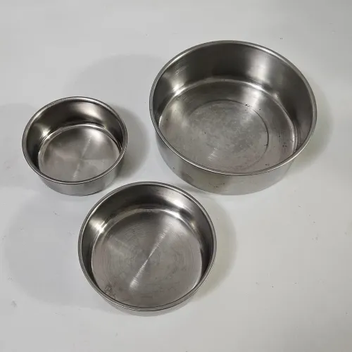 Conjunto de tigelas de aço inox - 3un.