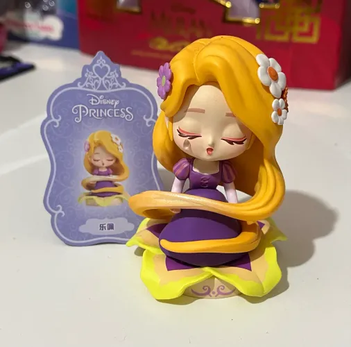 Disney Princesa Rapunzel Goldlok blind box original enrolados tangled
