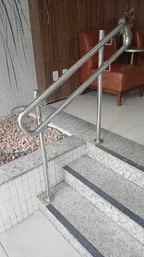 Corrimão de segurança em aço inox