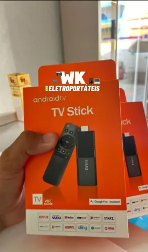Android TV Stick 4K - Novo - ( entrego)