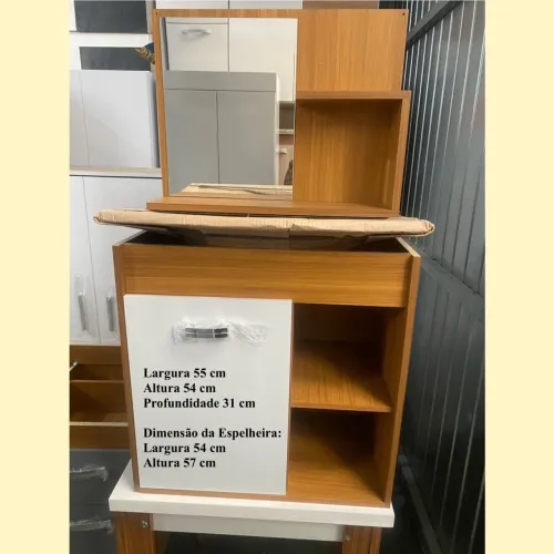 Armário para banheiro com espelho e Cuba - entrego