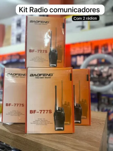 Kit Rádio Comunicador Baofeng BF-777S - 2 Rádios