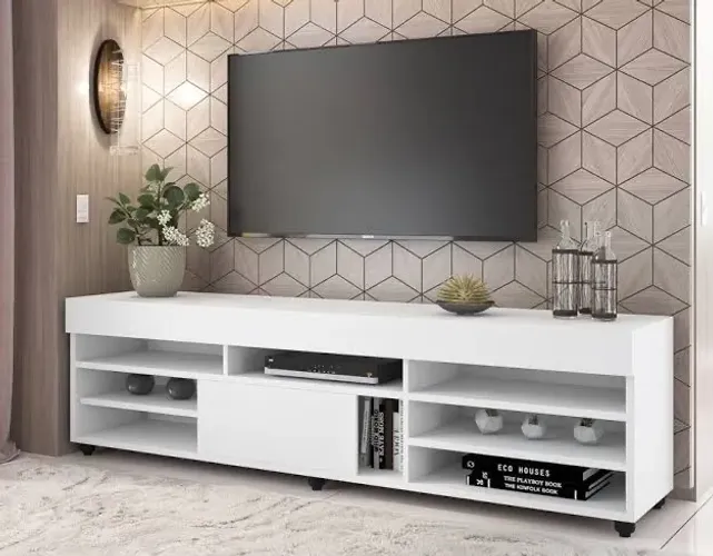 Rack para TV branco com prateleiras bela / ENTREGA HOJE !!! 