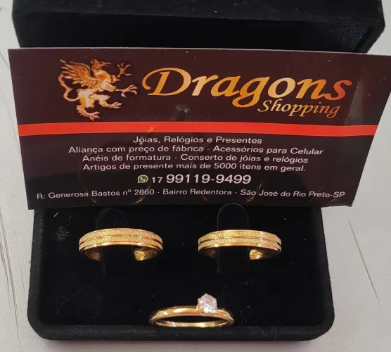 Aliança de Aço Dourado 