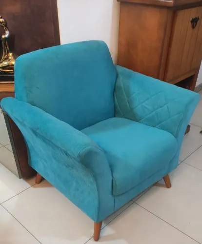Poltrona Azul Turquesa